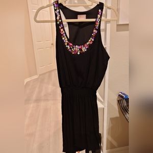 Love...ady Black high low dress with beaded top